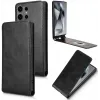 Phonesta Leder Vertical Flip Book Wallet Klapphülle für Samsung Galaxy S24 Ultra - Schwarz 2