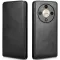 Phonesta Leder Vertical Flip Book Wallet Klapphülle für HONOR Magic6 Lite - Schwarz