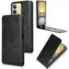 Phonesta Leder Vertical Flip Book Wallet Klapphülle für Realme 14x / C75 - Schwarz 2
