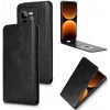Phonesta Leder Vertical Flip Book Wallet Klapphülle für Realme GT 7 Pro - Schwarz 2