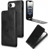 Phonesta Leder Vertical Flip Book Wallet Klapphülle für Apple iPhone 17e/16e - Schwarz 4