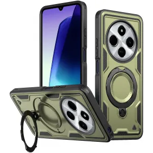 Phonesta MagLock Armor Back Cover Hülle Ring und MagSafe für Xiaomi Redmi 14C / Xiaomi Poco C75 - Grün