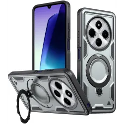 Phonesta MagLock Armor Back Cover Hülle Ring und MagSafe für Xiaomi Redmi 14C / Xiaomi Poco C75 - Grau