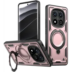 Phonesta MagLock Armor Back Cover Hülle Ring und MagSafe für Xiaomi Redmi Note 14 Pro 4G/5G/14 Pro Plus / Xiaomi Poco X7 - Roségold