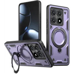 Phonesta MagLock Armor Back Cover Hülle Ring und MagSafe für Xiaomi 14T - Lila