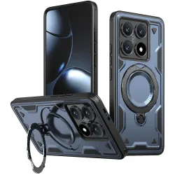 Phonesta MagLock Armor Back Cover Hülle Ring und MagSafe für Xiaomi 14T Pro - Dunkelblau