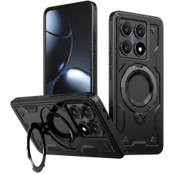 Phonesta MagLock Armor Back Cover Hülle Ring und MagSafe für Xiaomi 14T Pro - Schwarz