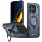 Phonesta MagLock Armor Back Cover Hülle Ring und MagSafe für Xiaomi Poco X6 Pro - Dunkelblau