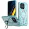 Phonesta MagLock Armor Back Cover Hülle Ring und MagSafe für Xiaomi Poco X6 Pro - Hellblau