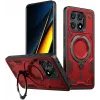 Phonesta MagLock Armor Back Cover Hülle Ring und MagSafe für Xiaomi Poco X6 Pro - Rot