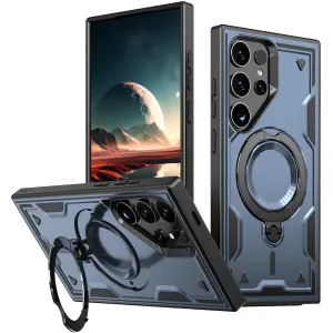 Phonesta MagLock Armor Back Cover Hülle Ring und MagSafe für Samsung Galaxy S25 Ultra - Dunkelblau