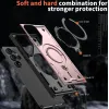 Phonesta MagLock Armor Back Cover Hülle Ring und MagSafe für Samsung Galaxy S25 Ultra - Roségold 5