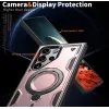 Phonesta MagLock Armor Back Cover Hülle Ring und MagSafe für Samsung Galaxy S25 Ultra - Roségold 6