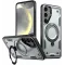 Phonesta MagLock Armor Back Cover Hülle Ring und MagSafe für Samsung Galaxy S25/S24 - Grau