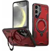 Phonesta MagLock Armor Back Cover Hülle Ring und MagSafe für Samsung Galaxy S25/S24 - Rot