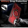 Phonesta MagLock Armor Back Cover Hülle Ring und MagSafe für Samsung Galaxy S25/S24 - Rot 4