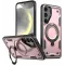 Phonesta MagLock Armor Back Cover Hülle Ring und MagSafe für Samsung Galaxy S25/S24 - Roségold