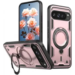 Phonesta MagLock Armor Back Cover Hülle Ring und MagSafe für Google Pixel 9 Pro XL - Roségold