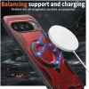 Phonesta MagLock Armor Back Cover Hülle Ring und MagSafe für Google Pixel 9 / 9 Pro - Rot 3
