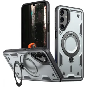 Phonesta MagLock Armor Back Cover Hülle Ring und MagSafe für Samsung Galaxy A16 - Grau