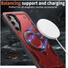 Phonesta MagLock Armor Back Cover Hülle Ring und MagSafe für Samsung Galaxy A16 - Rot 3