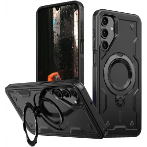 Phonesta MagLock Armor Back Cover Hülle Ring und MagSafe für Samsung Galaxy A16 - Schwarz