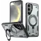 Phonesta MagLock Armor Back Cover Hülle Ring und MagSafe für Samsung Galaxy S24 FE - Grau