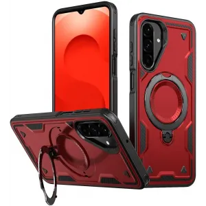 Phonesta MagLock Armor Back Cover Hülle Ring und MagSafe für Samsung Galaxy A26 - Rot