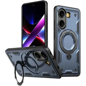 Phonesta MagLock Armor Back Cover Hülle Ring und MagSafe für Xiaomi Poco X7 Pro - Dunkelblau