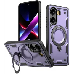 Phonesta MagLock Armor Back Cover Hülle Ring und MagSafe für Xiaomi Poco X7 Pro - Lila