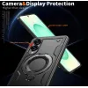 Phonesta MagLock Armor Back Cover Hülle Ring und MagSafe für Samsung Galaxy S25 Edge - Schwarz 5