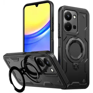 Phonesta MagLock Armor Back Cover Hülle Ring und MagSafe für Xiaomi Redmi 15C / Xiaomi Poco C85 - Schwarz