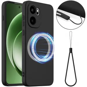 Phonesta Royale Liquid Silikon Back Cover Hülle mit MagSafe für OnePlus 15R - Schwarz