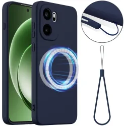 Phonesta Royale Liquid Silikon Back Cover Hülle mit MagSafe für OnePlus 15R - Dunkelblau