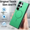 Phonesta Retro Vegan Leder MagSafe Back Cover Hülle für Samsung Galaxy A15 4G/5G - Grün 6