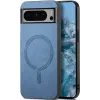 Phonesta Retro Vegan Leder MagSafe Back Cover Hülle für Google Pixel 9 Pro XL - Blau