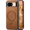 Phonesta Retro Vegan Leder MagSafe Back Cover Hülle für Google Pixel 9 / 9 Pro - Braun