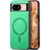 Phonesta Retro Vegan Leder MagSafe Back Cover Hülle für Google Pixel 9 / 9 Pro - Grün