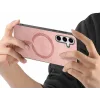 Phonesta Retro Vegan Leder MagSafe Back Cover Hülle für Samsung Galaxy S25/S24 - Rosa 3