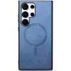 Phonesta Retro Vegan Leder MagSafe Back Cover Hülle für Samsung Galaxy S25 Ultra - Blau 5