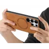 Phonesta Retro Vegan Leder MagSafe Back Cover Hülle für Samsung Galaxy S25 Ultra - Braun 9