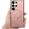 Phonesta Retro Vegan Leder MagSafe Back Cover Hülle für Samsung Galaxy S25 Ultra - Rosa 8