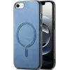 Phonesta Retro Vegan Leder MagSafe Back Cover Hülle für Apple iPhone 17e/16e - Blau 0