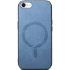 Phonesta Retro Vegan Leder MagSafe Back Cover Hülle für Apple iPhone 17e/16e - Blau 1