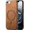 Phonesta Retro Vegan Leder MagSafe Back Cover Hülle für Apple iPhone 17e/16e - Braun 0
