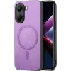 Phonesta Retro Vegan Leder MagSafe Back Cover Hülle für Xiaomi Poco X7 Pro - Lila 0