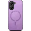 Phonesta Retro Vegan Leder MagSafe Back Cover Hülle für Xiaomi Poco X7 Pro - Lila 1