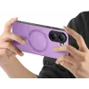 Phonesta Retro Vegan Leder MagSafe Back Cover Hülle für Xiaomi Poco X7 Pro - Lila 2