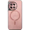 Phonesta Retro Vegan Leder MagSafe Back Cover Hülle für OnePlus 12R - Rosa 2