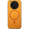 Phonesta Retro Vegan Leder MagSafe Back Cover Hülle für Oppo Find X8 Pro - Orange 2